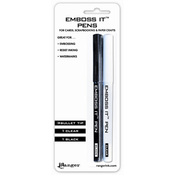 Emboss IT Pens 2 pac Clear and White